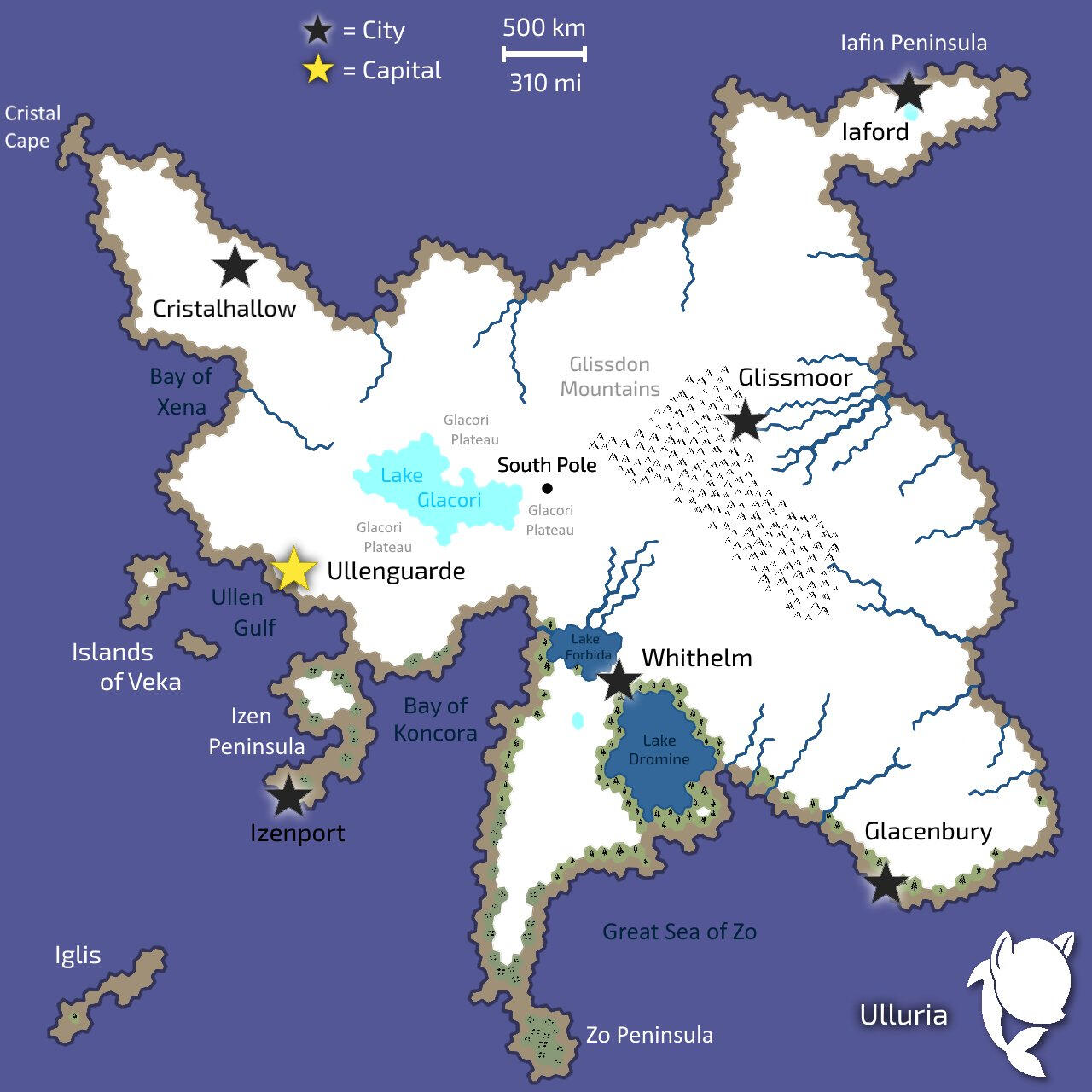 Map of Ulluria